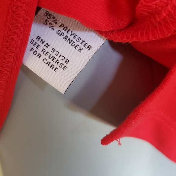 Carmen Marc Valvo Dress Tank Red and Black NWT - Picture 7 of 9